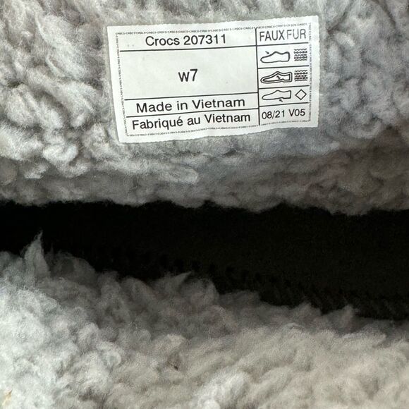 CROCS Gray and White Ankle Booties - Picture 13 of 13